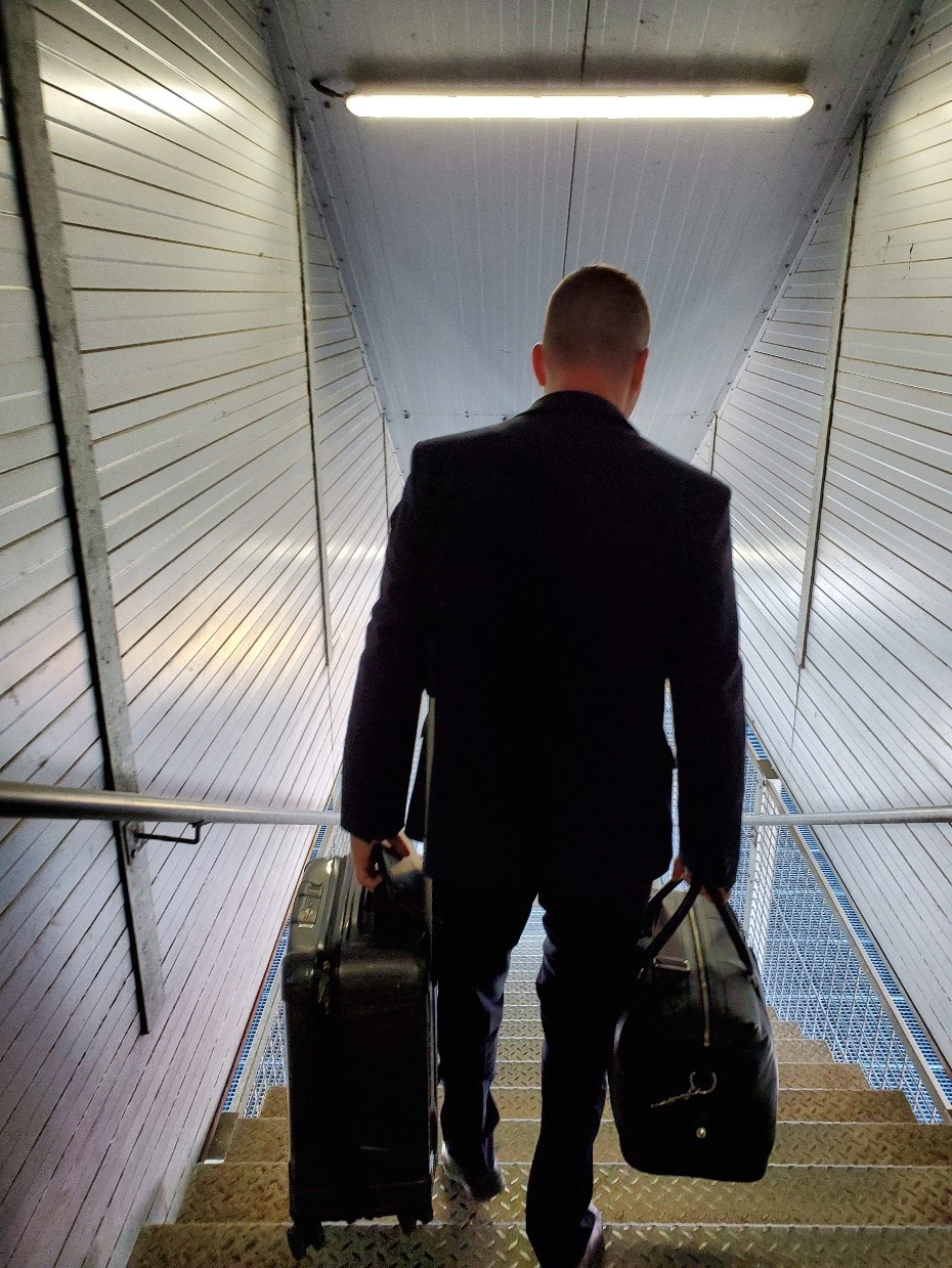 La Première travelers are individually greeted and whisked through a side exit